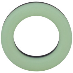 RockSolid by Doc Johnson Cockring Phosphorescent The Big O 32 mm Noir-Vert